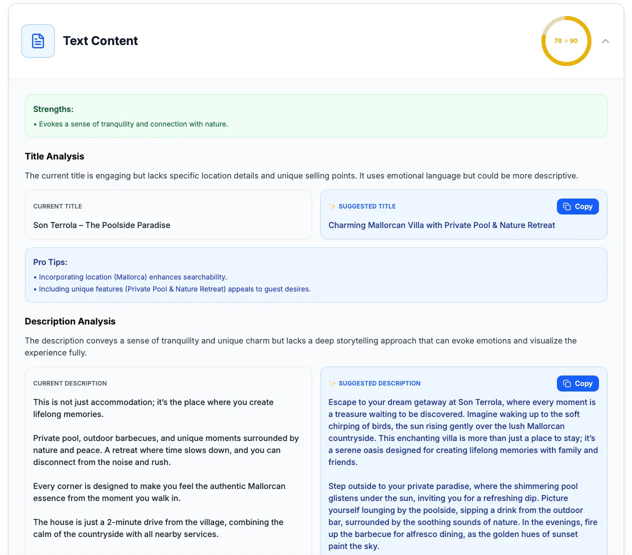Text Analysis Section